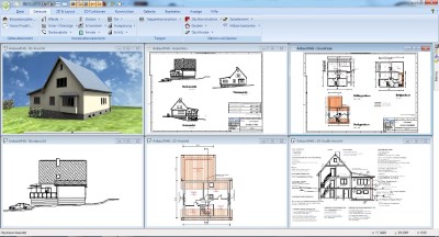 2D Gestaltung mit Schraffuren, Linien und Planzusammenstellung
